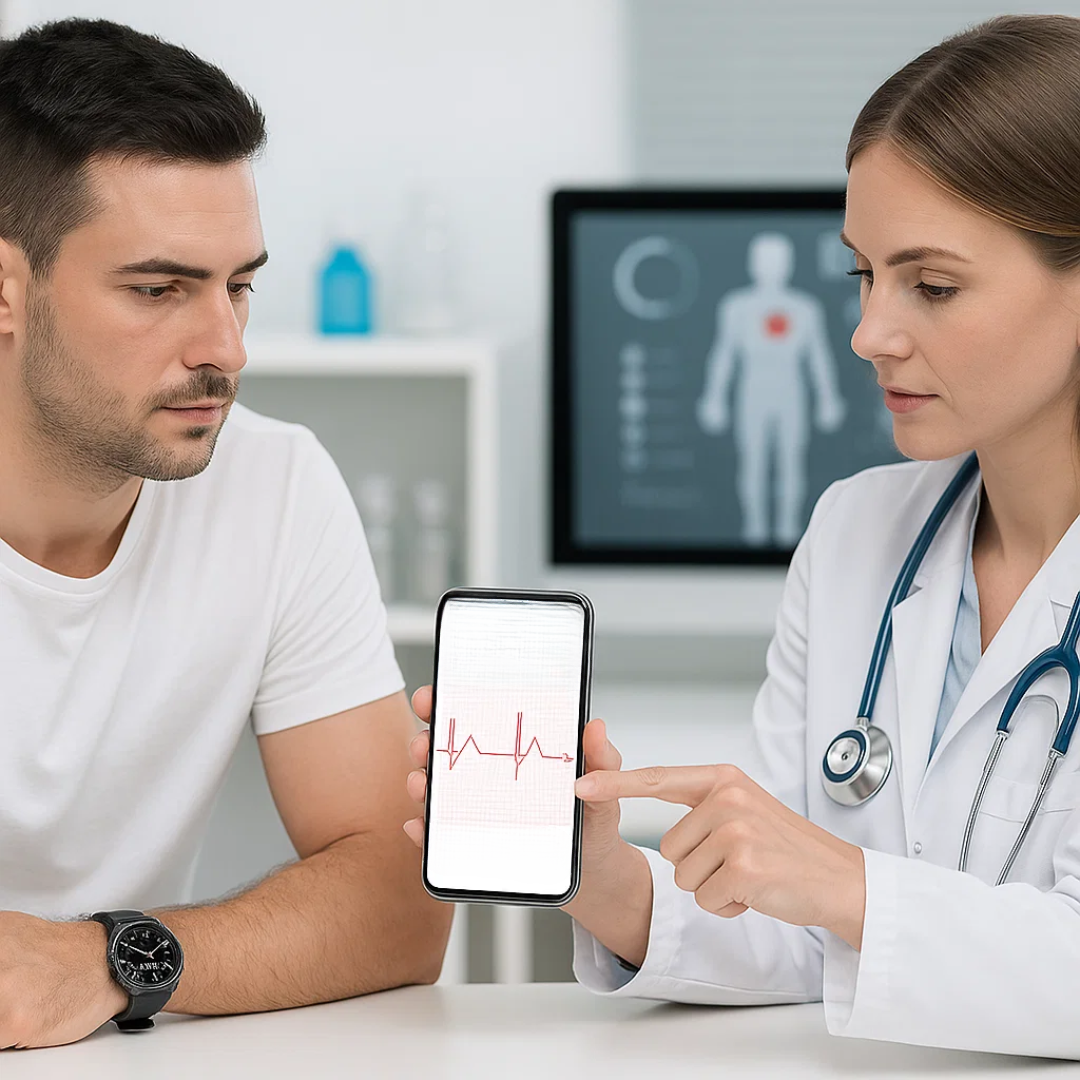 Smart ECG smartwatch with precise sensor technology