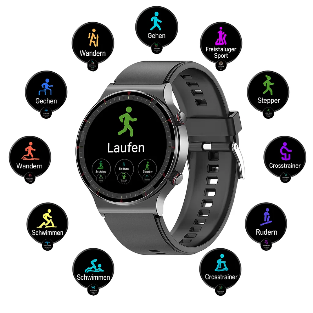 Smart ECG smartwatch with precise sensor technology