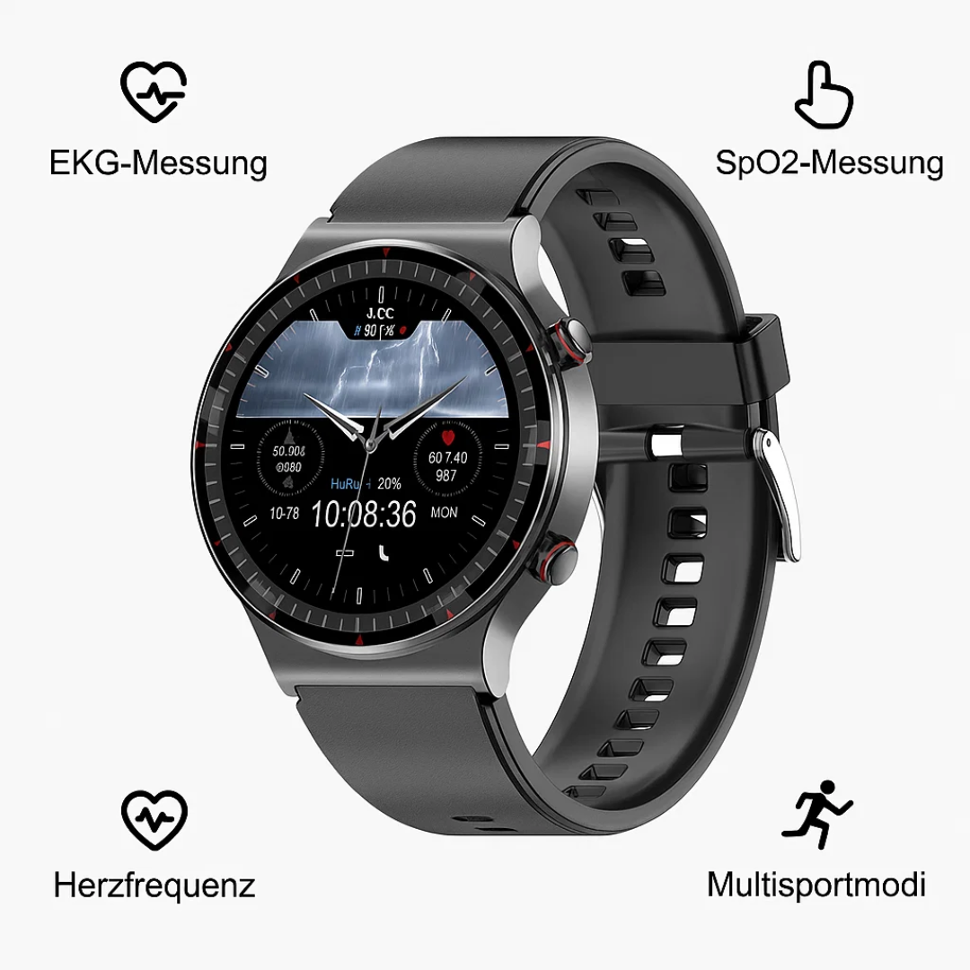Smart ECG smartwatch with precise sensor technology