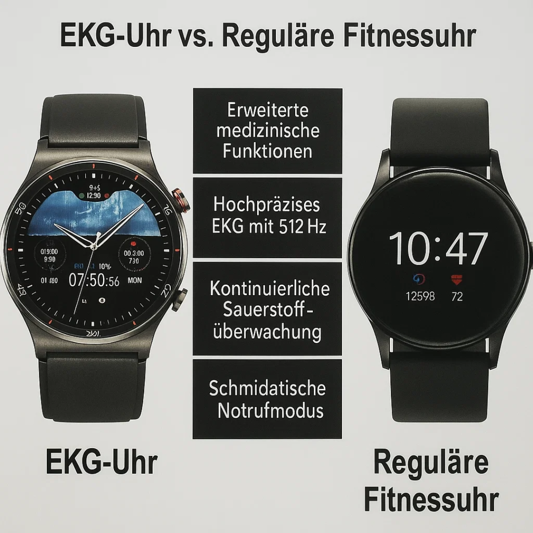 Smart ECG smartwatch with precise sensor technology