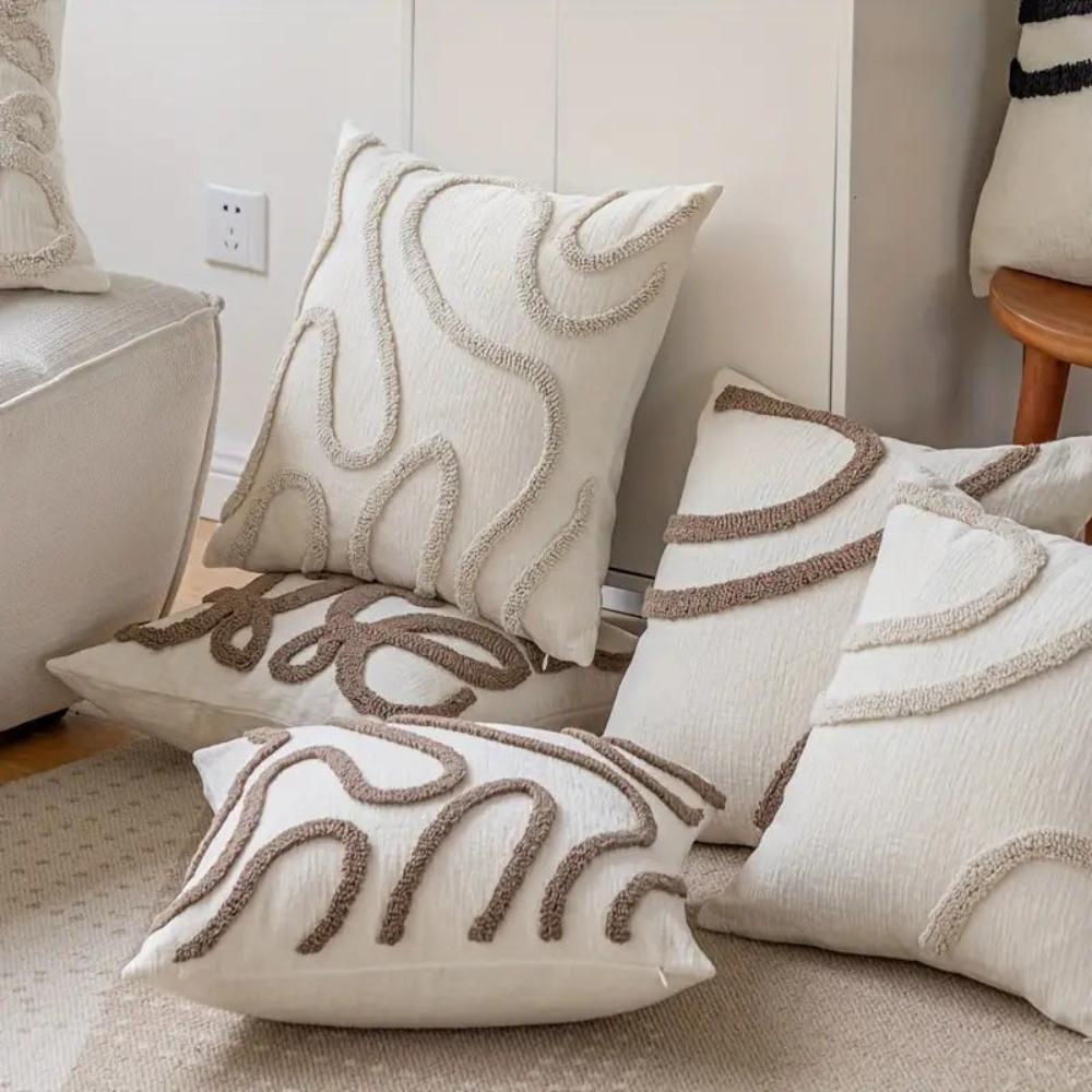 Elegant Chenille Pillow Cover with Stylish Design