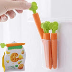 5 Carrot-shaped Food Sealing Clips