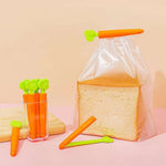Set of 5 Carrot-shaped Food Sealing Clips
