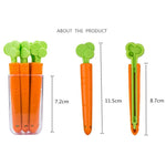 Set of 5 Carrot-shaped Food Sealing Clips