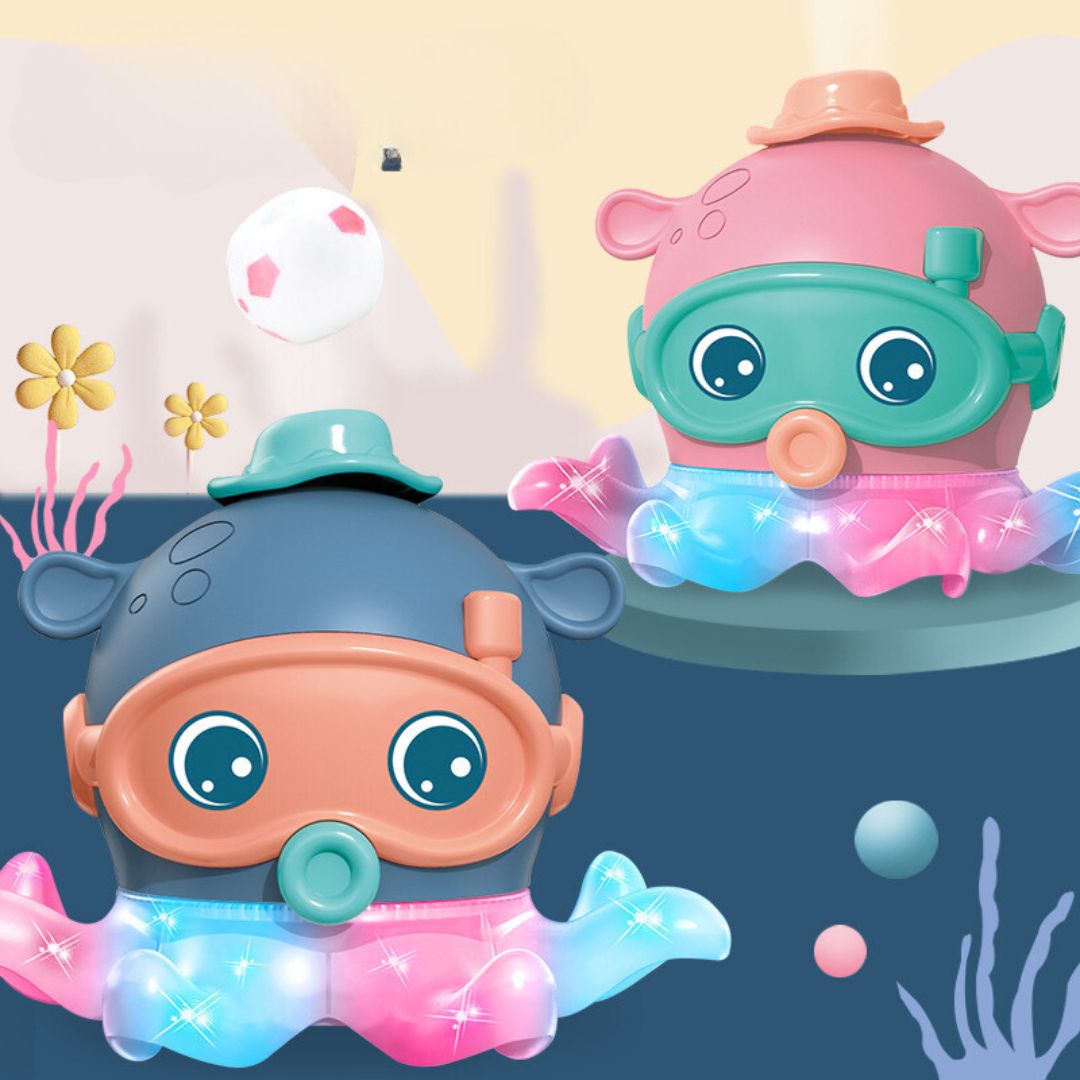 Octopus-design toy balloon