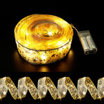Decorative light strip with colorful LED lights – 5 cm wide fabric ribbon