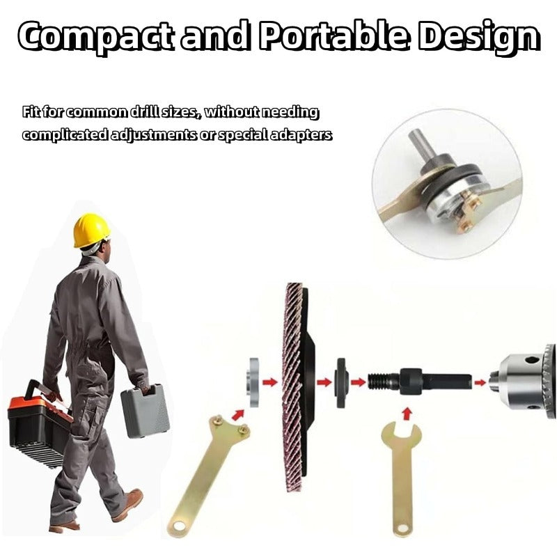 Adapterset für Bohrmaschine zum Schleifen - FlexiGrind