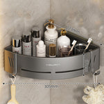 Aluminum Shower Caddy Corner Shelf – Adhesive, No Drilling