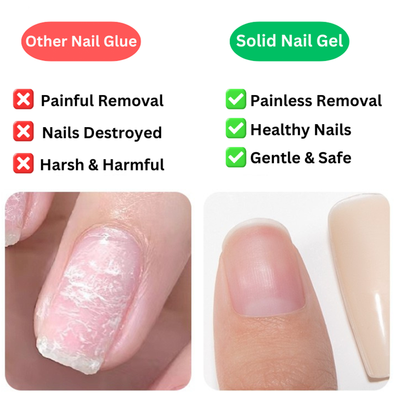 Adhesive Gel for Nails – Strong Hold for Artificial and Press-on Nails