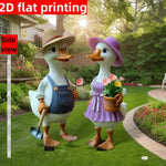 Fröhlicher Gartenstecker Ente | Charmante Acrylfigur für Ihren Garten
