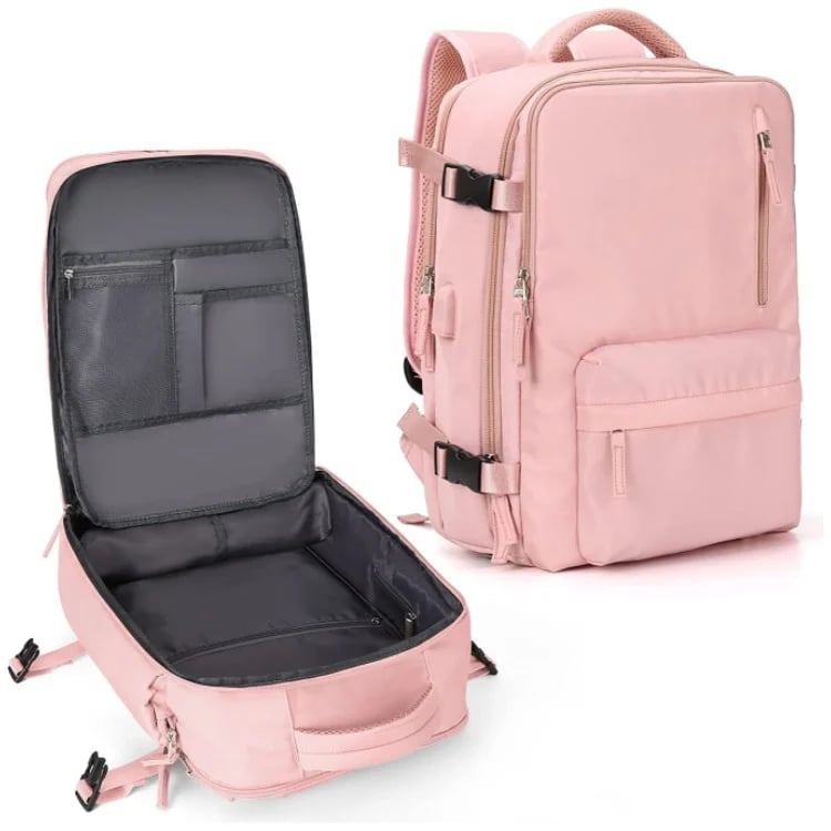 ReiseRucksack | Großer, Wasserdichter Rucksack für Frauen – Sicher & mit USB-Anschluss