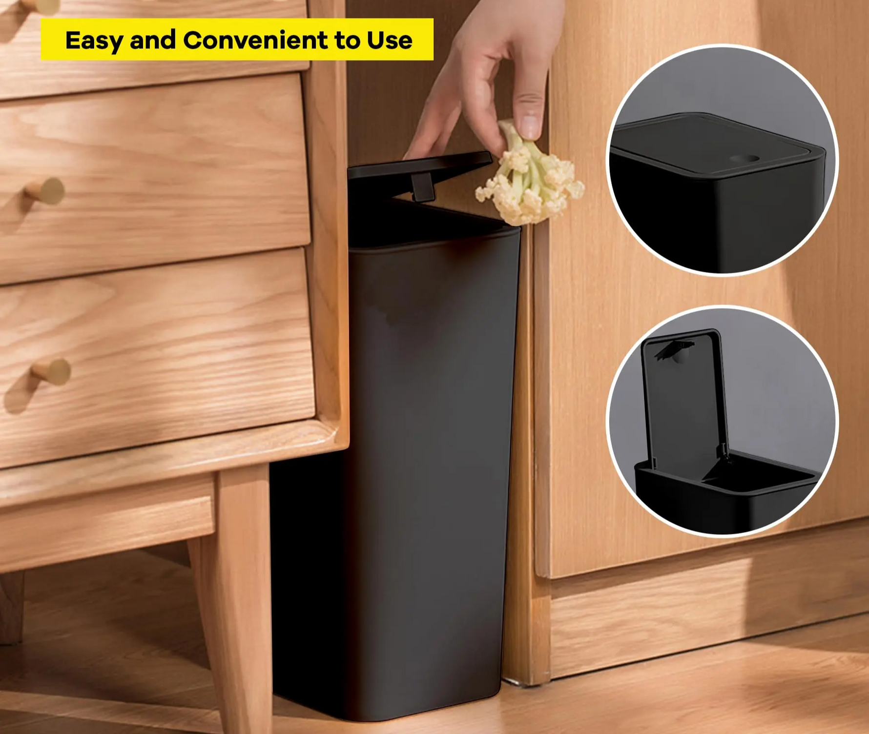 10L Badezimmer Mülleimer mit EcoPress-Funktion