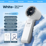 FrostWind Mini-Ventilator | Anpassbare Kühlung mit 100 Stufen | 3600 mAh Akku | Tragbar & Eis-Kühlung