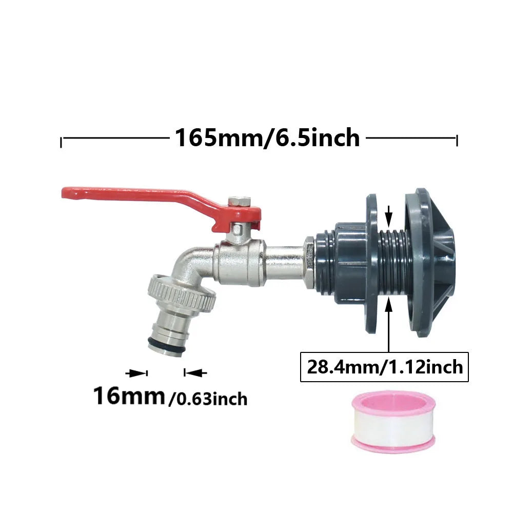 Wasseranschlussadapter für Regentonnen | 16 mm Anschluss