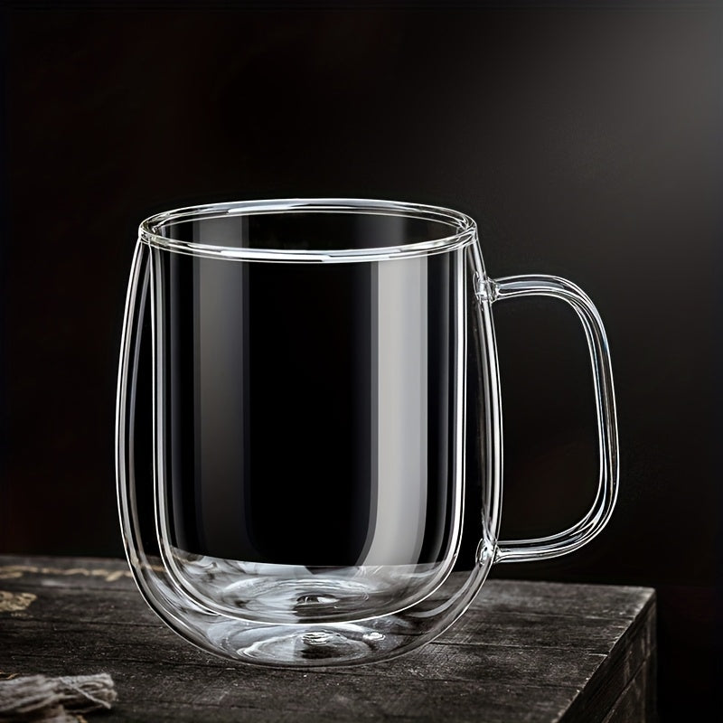 Elegant Borosilicate Glass Insulated Mug – Heat-Resistant & Stylish