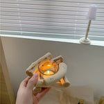 Nature-inspired tealight holder made from driftwood for your home