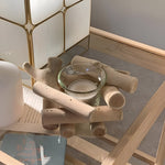 Nature-inspired tealight holder made from driftwood for your home