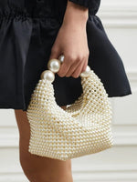 Glamorous vintage handbag with pearl embellishment