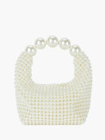 Glamorous vintage handbag with pearl embellishment