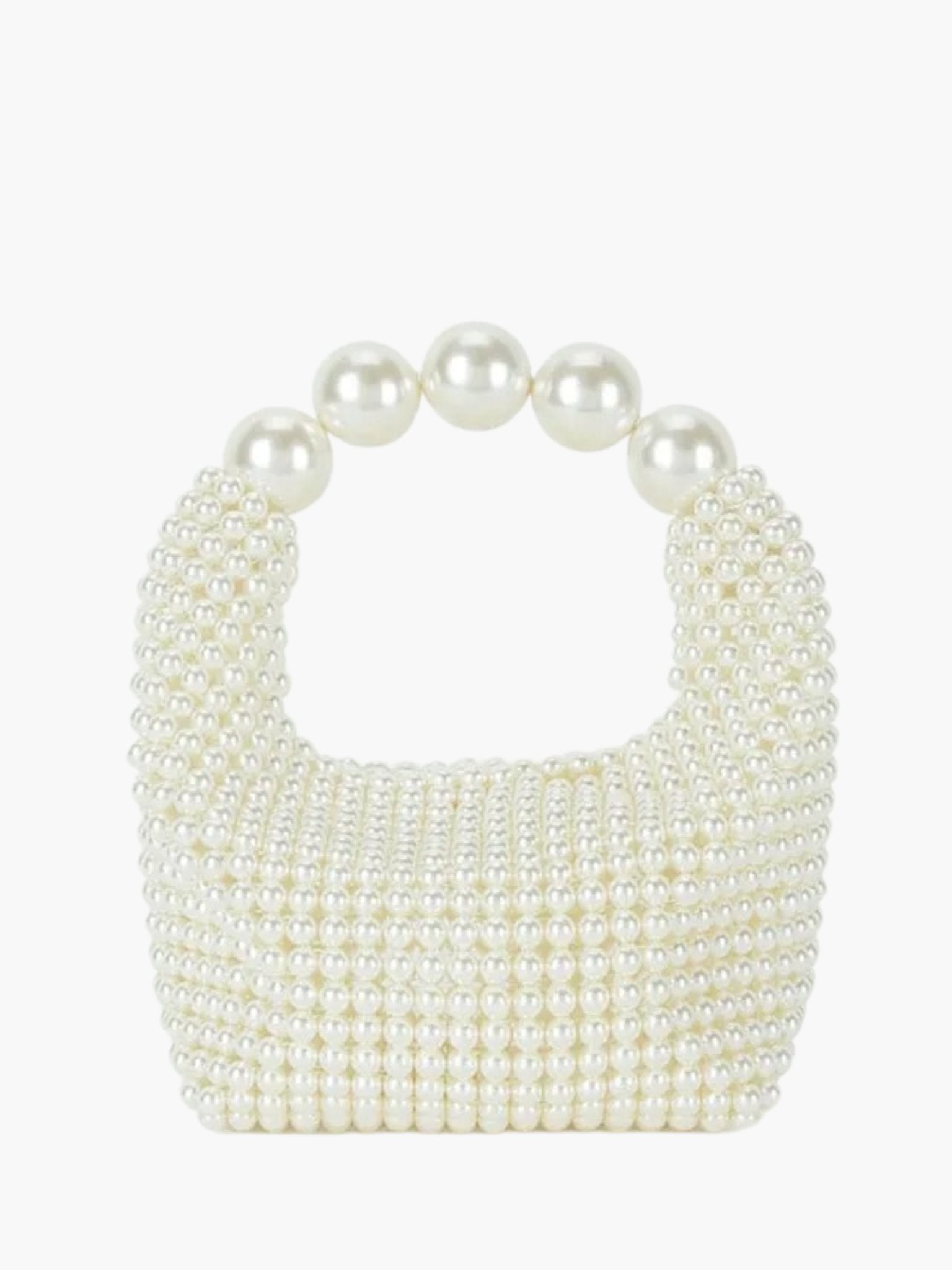 Glamorous vintage handbag with pearl embellishment
