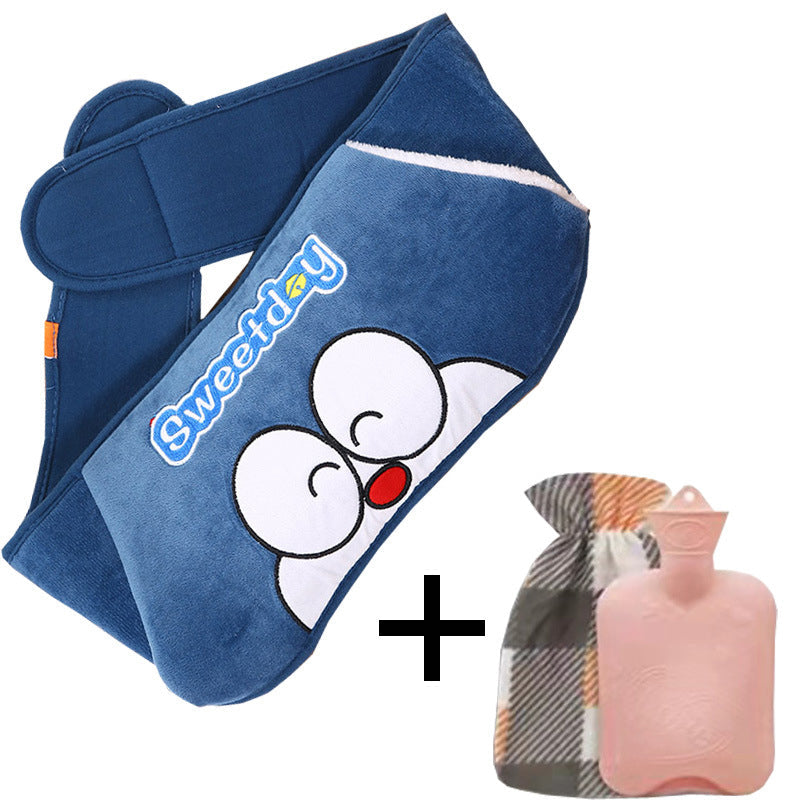 Plush Hot Water Bottle Belt for Pain Relief