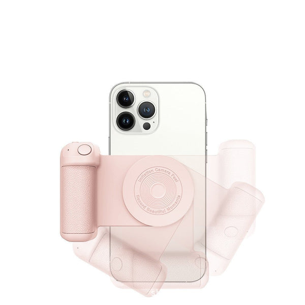 Magnetic Phone Holder with Wireless Charging – Anti-Vibration Grip for Stable Shots