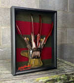 Horrifying Freddy Krueger Glove and Jumper in a Shadow Box