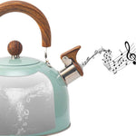 3-Quart Whistling Tea Kettle for Contemporary Kitchens