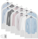 12 Clear Garment Bags for Clothes Protection - Unisex Set