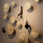 Climbing Figures Wall Decoration – Inspiring Wall Art Made of Resin and Iron