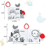 Plush sensory activity book for children