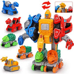 5-in-1 Car Toy Set with Transformation Function
