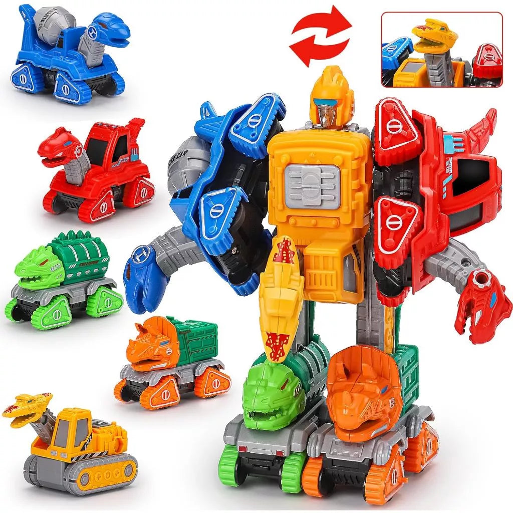 5-in-1 Car Toy Set with Transformation Function