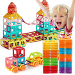 Creative Building Toy Set for Kids with Magnetic Pieces