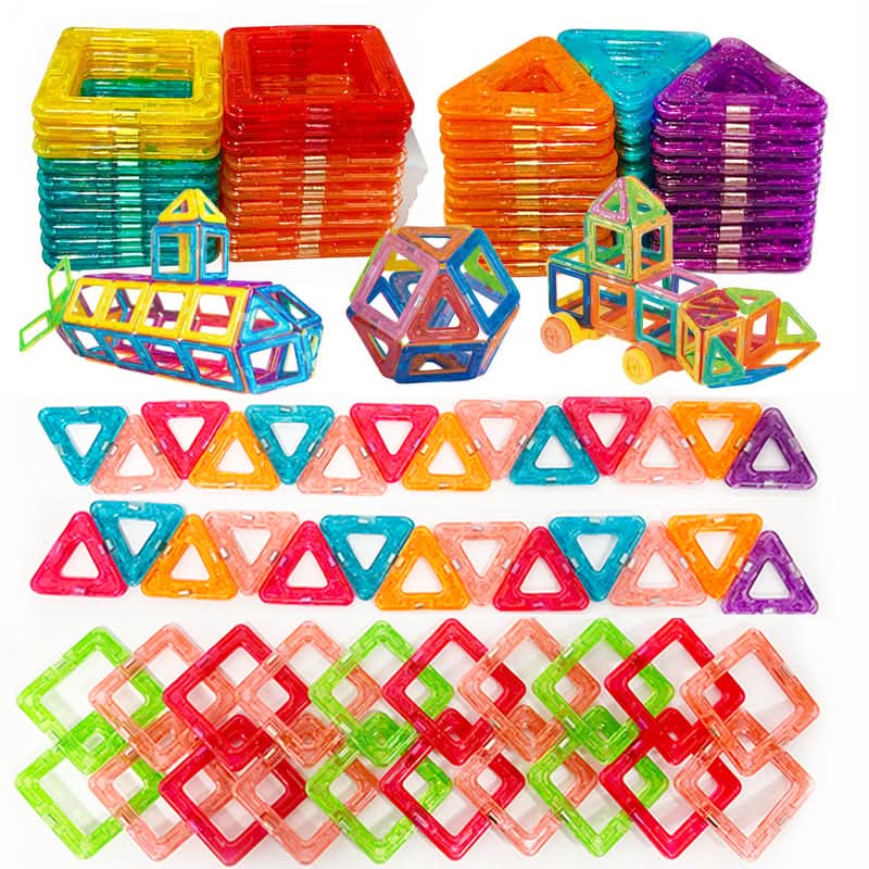 Creative Building Toy Set for Kids with Magnetic Pieces