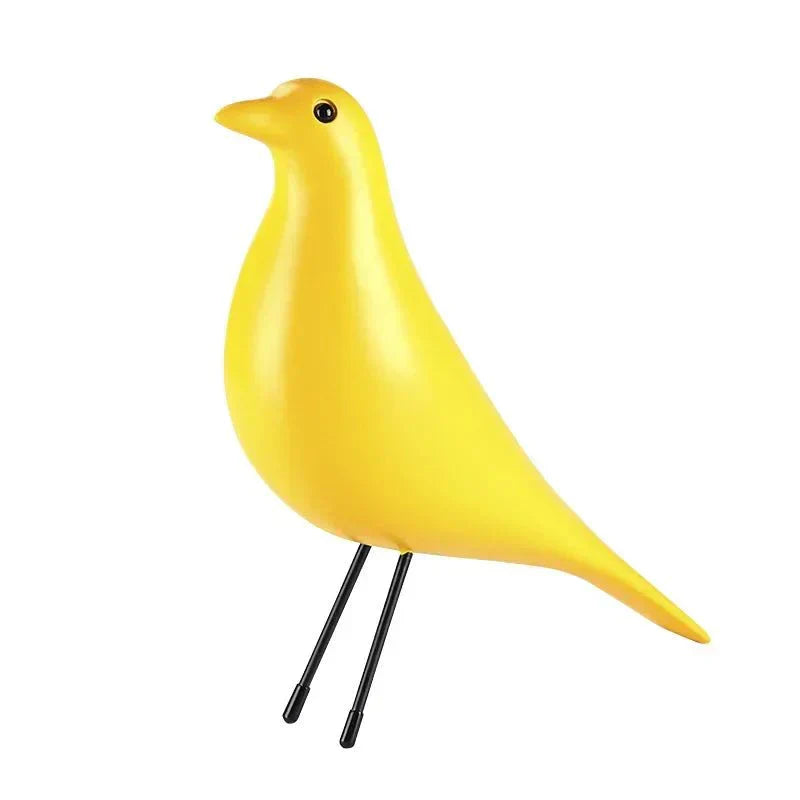 Lebendiges Vogelhaus-Dekoornament aus Kunstharz