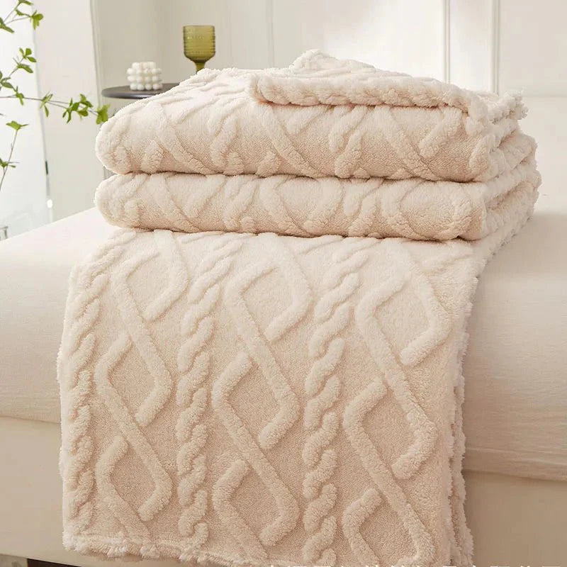 Warmth Provider - Fluffy Fleece Travel Blanket