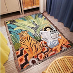 Gemütliche Decke mit Cartoon-Tiger-Design für die Wohnraumgestaltung