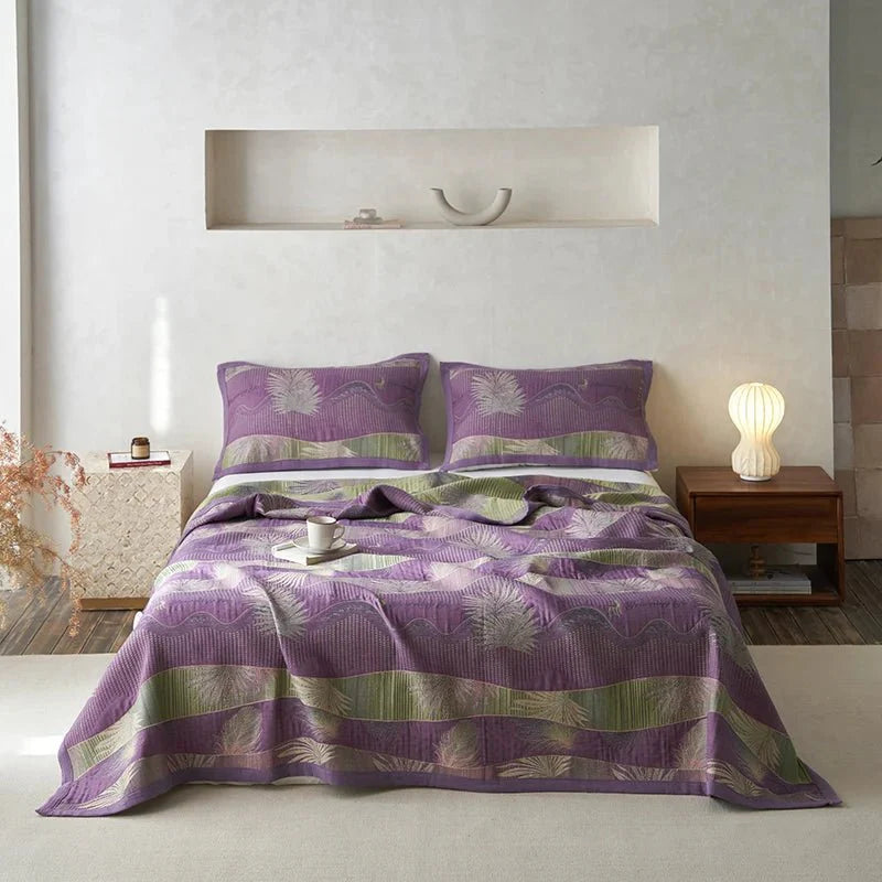 Harmonia – Elegant Cotton Quilted Blanket for All Seasons