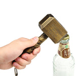 Creative Retro Beer Bottle Opener in Hammer Shape – Corkscrew