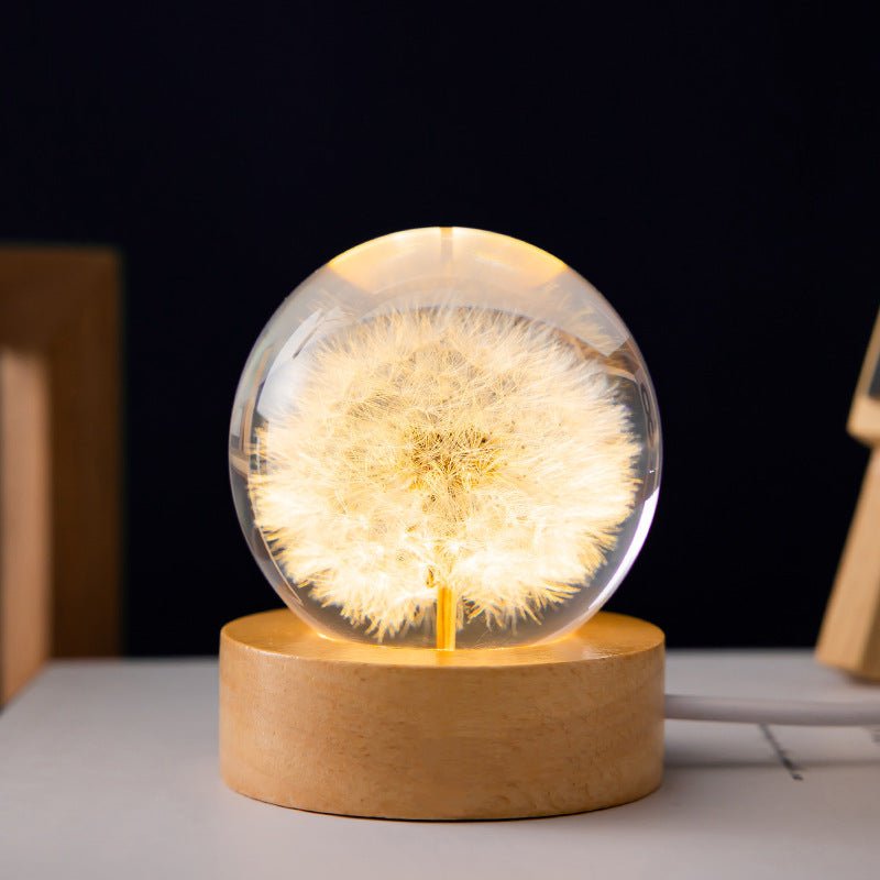 Elegante Kristallblumenlampe für stimmungsvolles Licht