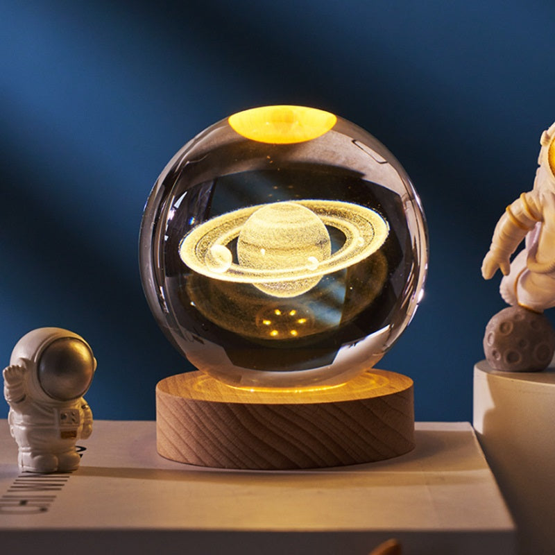 3D Crystal Ball Lamp with Light