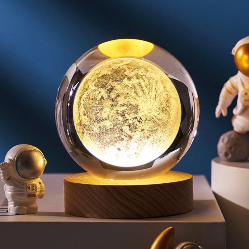 3D Crystal Ball Lamp with Light