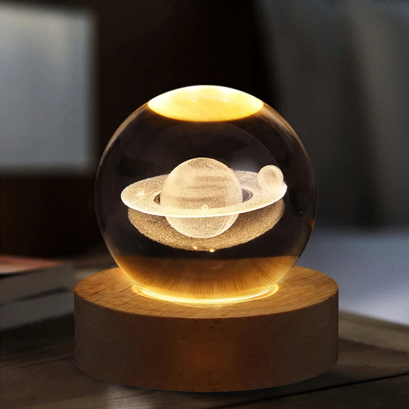 3D Crystal Ball Lamp with Light
