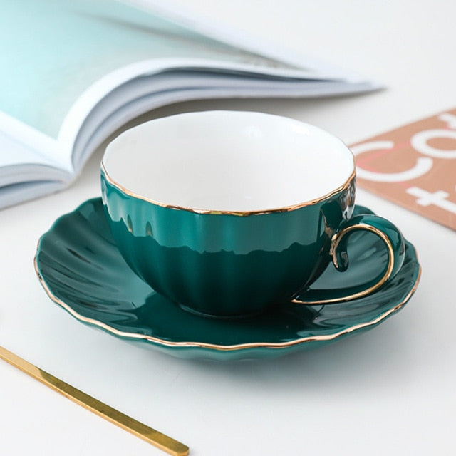 Creative Porcelain Cup and Saucer – Cute Design