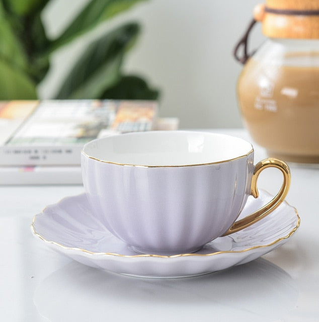 Creative Porcelain Cup and Saucer – Cute Design