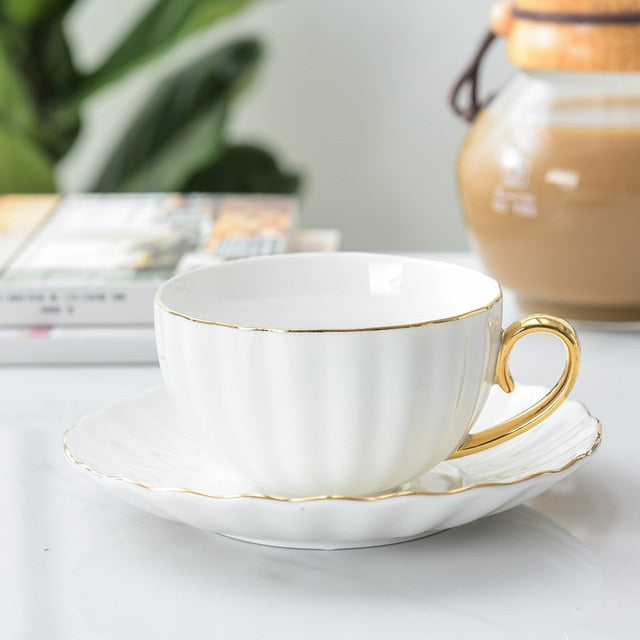 Creative Porcelain Cup and Saucer – Cute Design