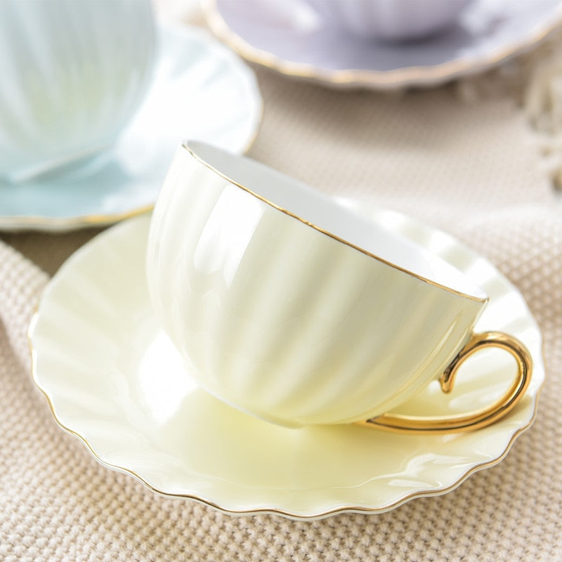 Creative Porcelain Cup and Saucer – Cute Design