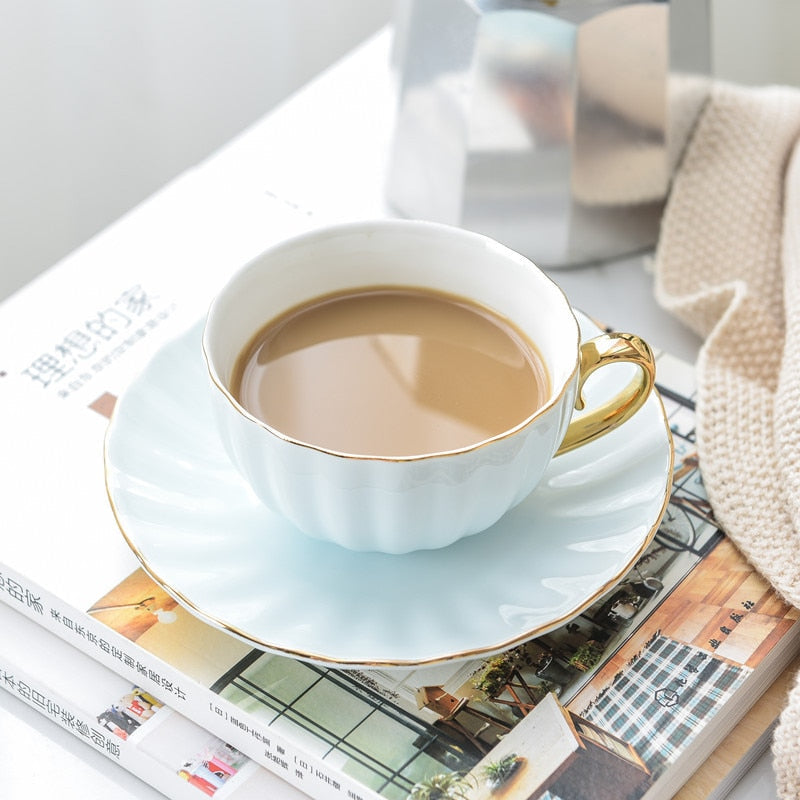 Creative Porcelain Cup and Saucer – Cute Design