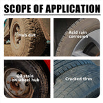 Tire care wax for brilliant shine and long-lasting protection